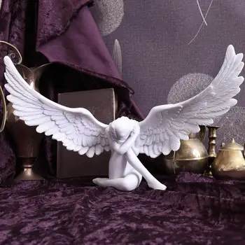 Фигурка от крило на Ангел, модерна скулптура прегръдки, Занаяти, Украса за дома, подарък