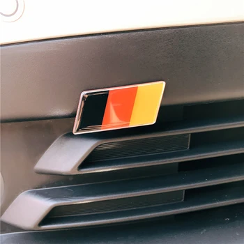 Универсална автомобилна стикер Немски флаг Емблемата на Иконата Емблема Deutsch Броня Предна Решетка Авто Стикер за Scirocco GOLF 7 Голф 6