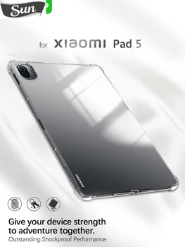 Мек TPU За XiaoMi Pad 5 Pro case прозрачна делото за MiPad 5 Прозрачен Калъф Силиконов Делото Таблет mi pad5 аксесоари