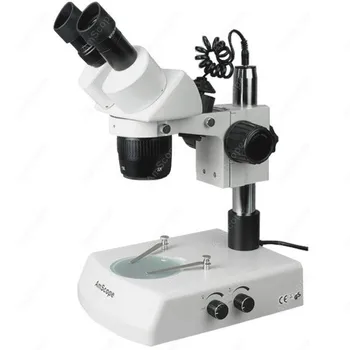 Стереомикроскоп Widefield-AmScope доставя стереомикроскоп Super Widefield 10X-30X с горната и долната осветление