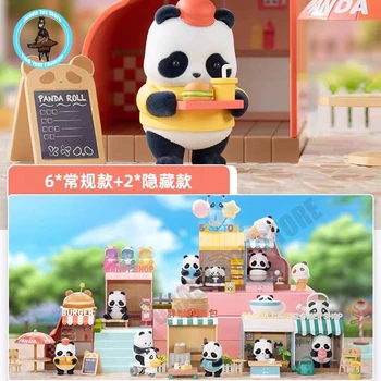 Нова серия Panda Roll Shopping Street Blind Box Кутия с изненада, оригинална фигурка, мультяшная модел, Загадъчна кутия, детски подаръци, играчки